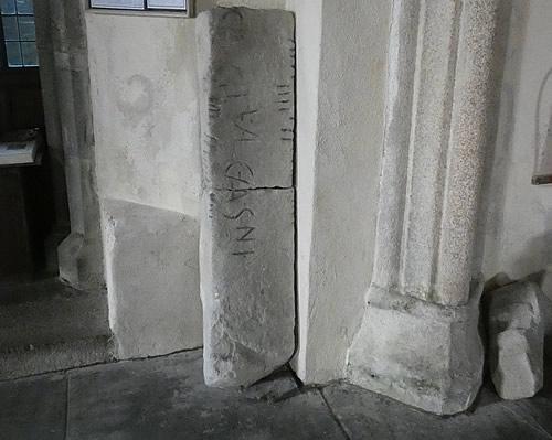 Photo Gallery Image - Ogham Stone, St Martin's Church, Lewannick 